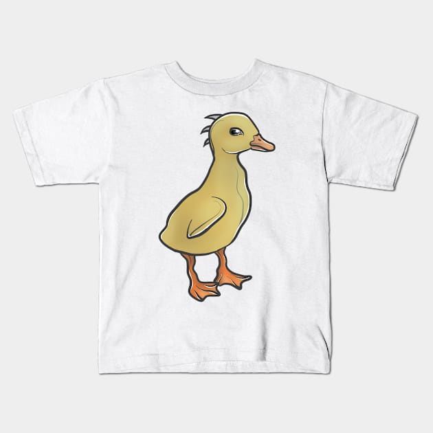 cute duck Kids T-Shirt by mizaarte